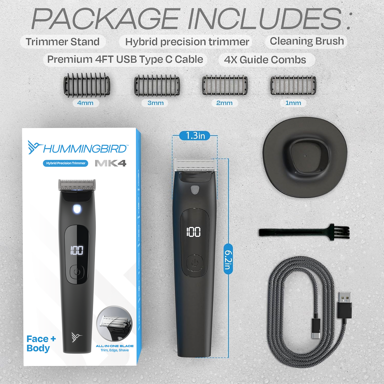 MK4 Hybrid Face & Body Hair Trimmer