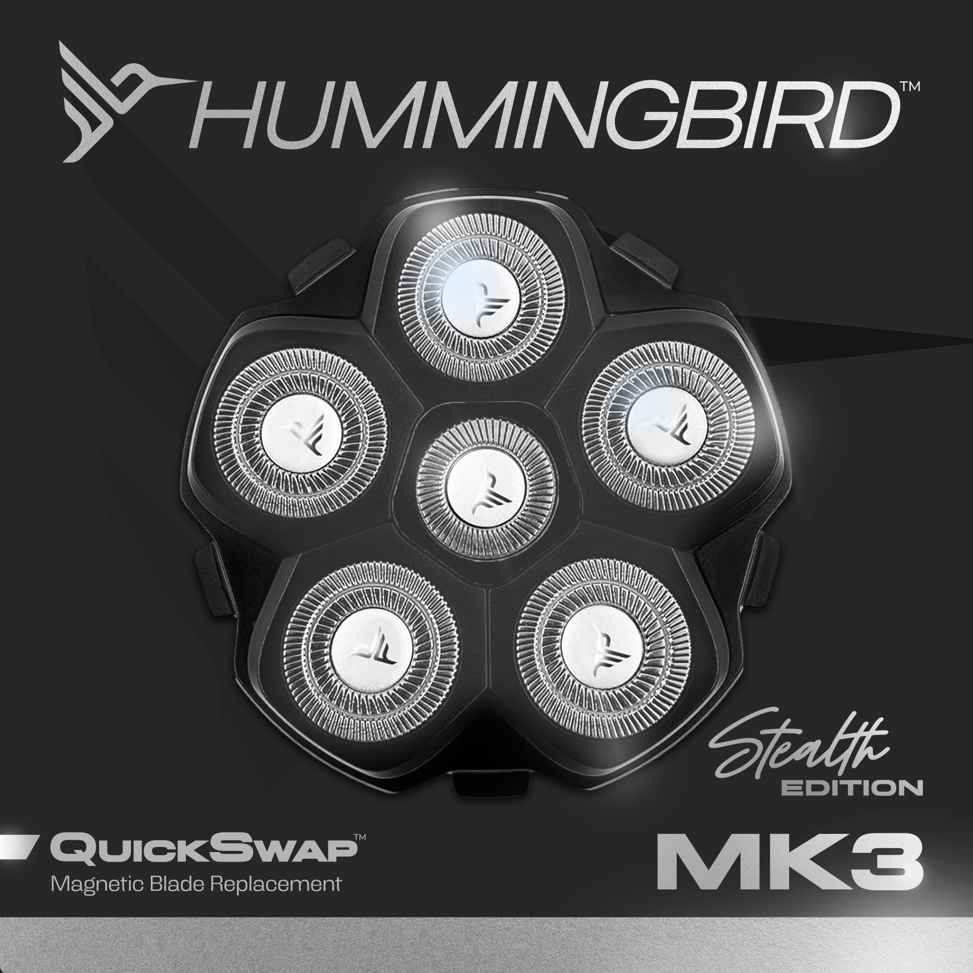 MK3 Stealth Edition QuickSwap™ Magnetic Replacement 6-Blade Head