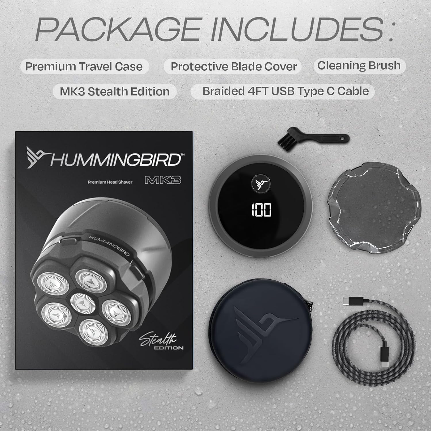MK3 Stealth Edition – Premium Head Shaver