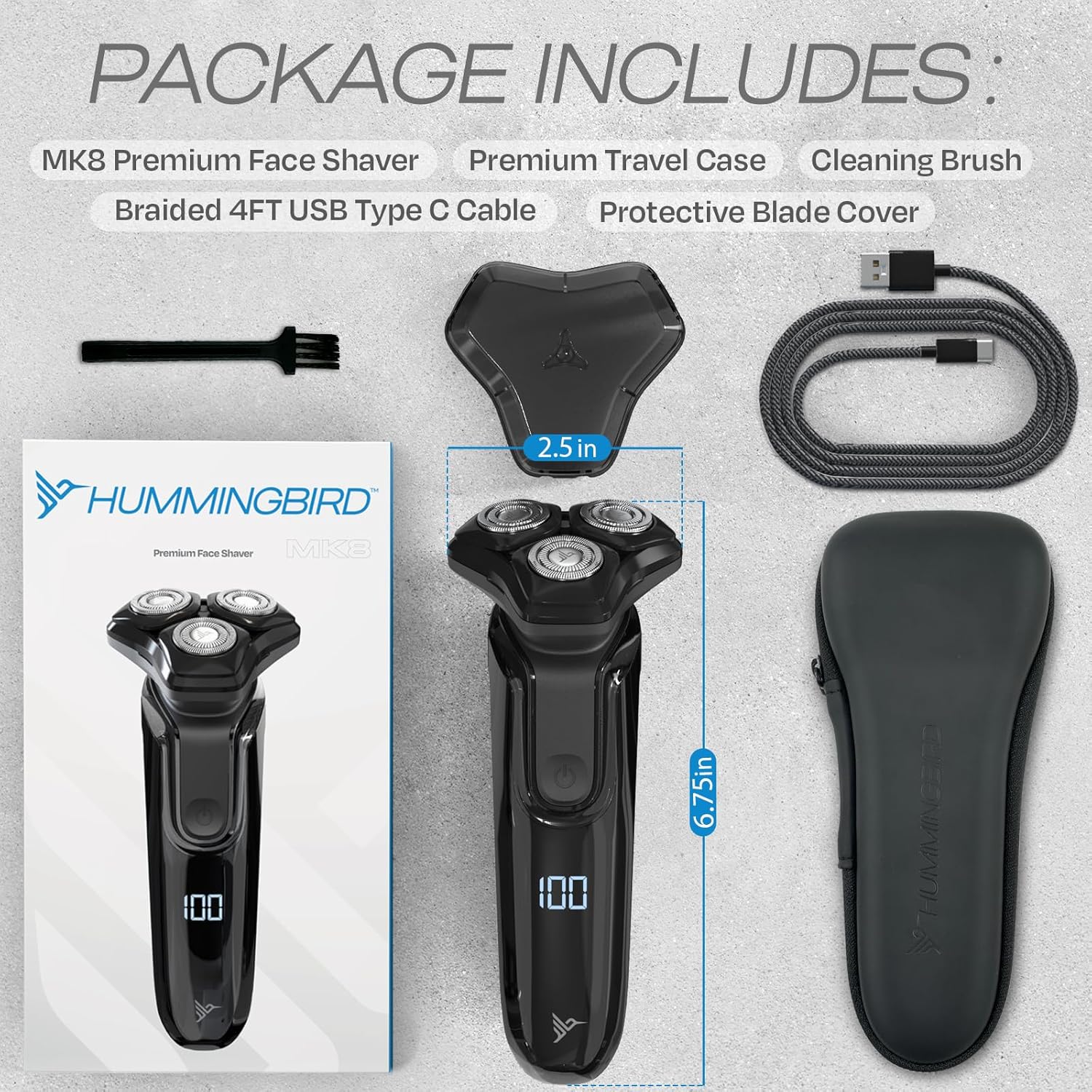 MK8 Premium Rotary Face Shaver