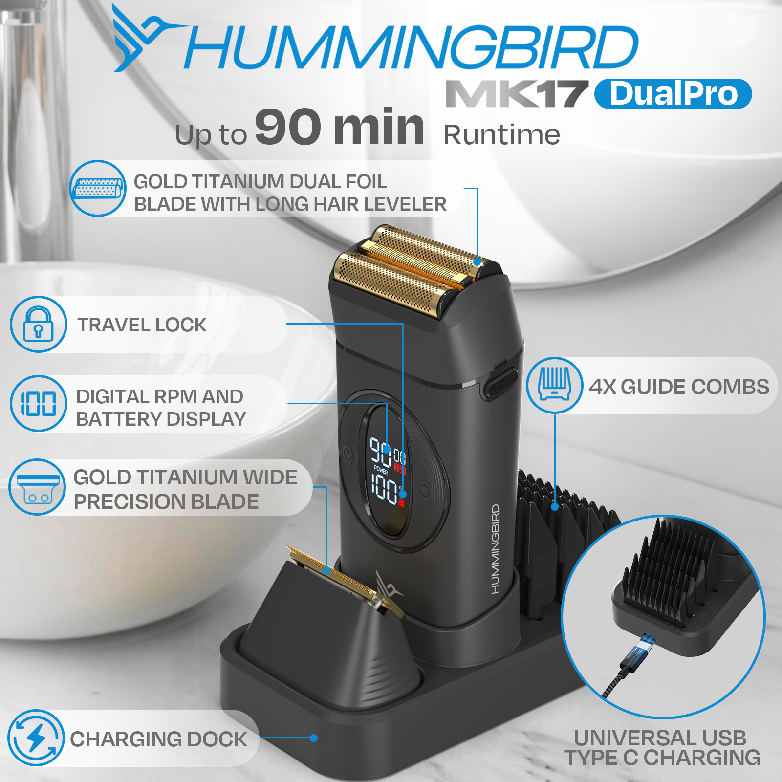 MK17 DualPro Premium Foil Shaver & Trimmer