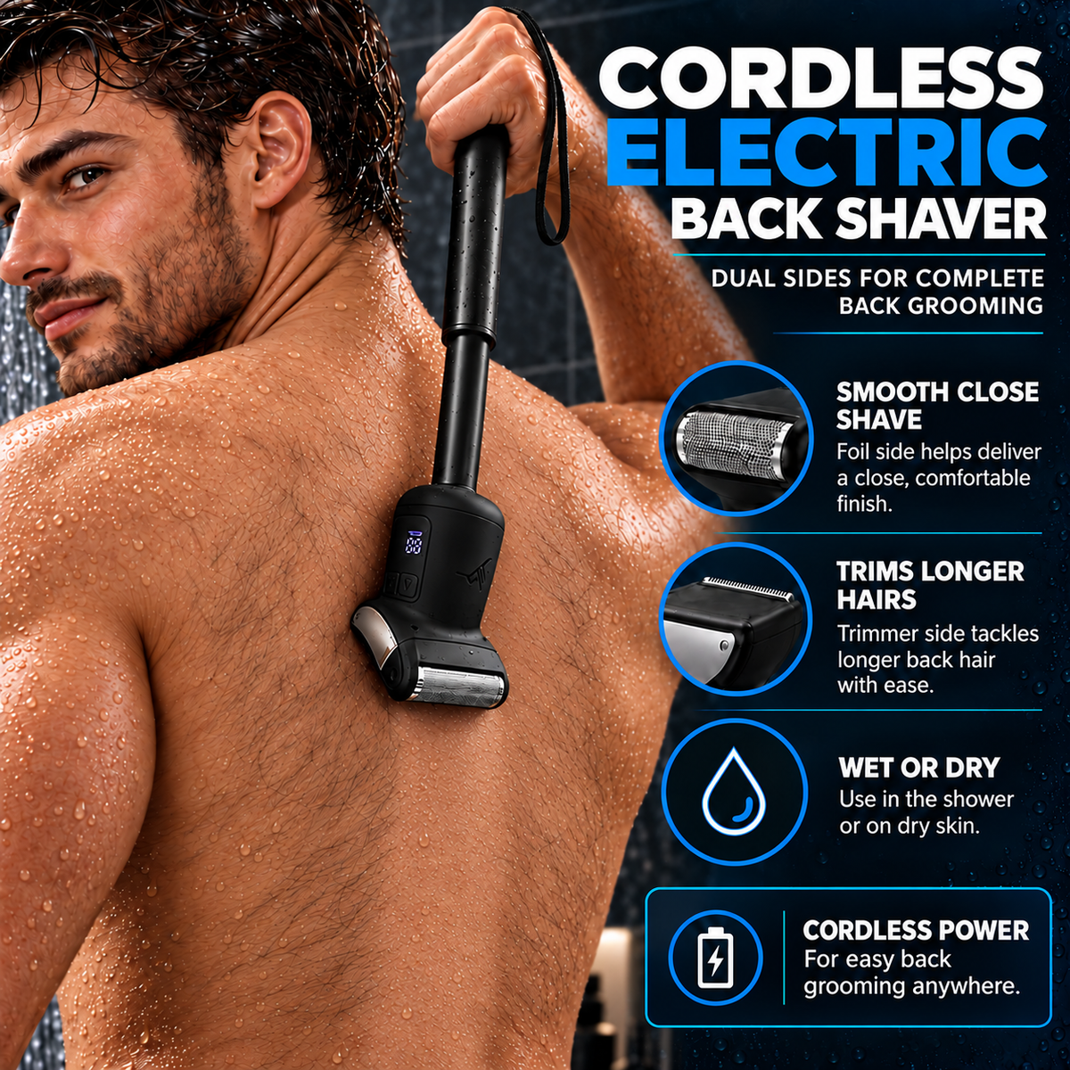 MK15 ReachPro Extendable Back & Body Shaver