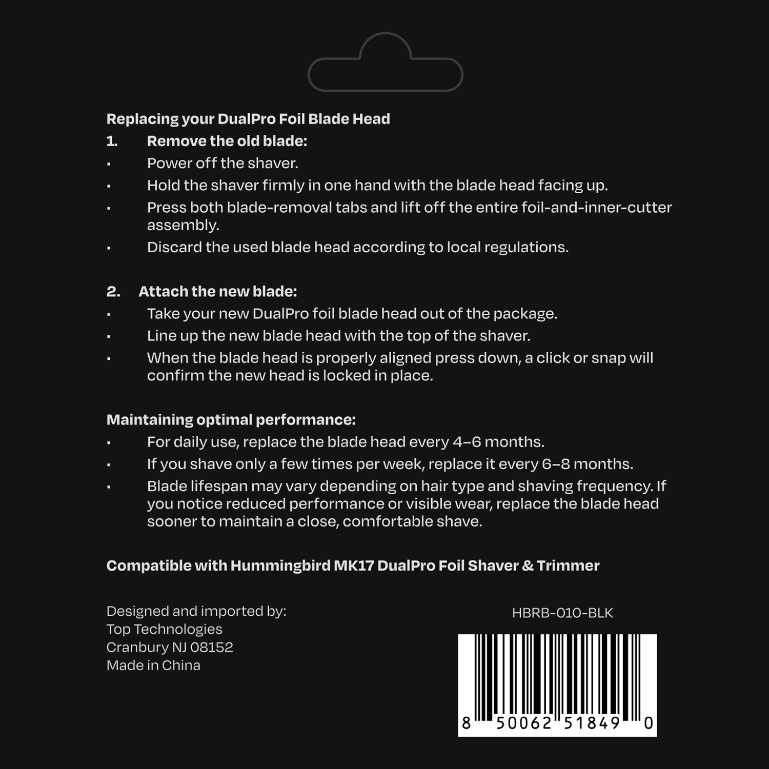 MK17 DualPro QuickSwap™ Foil Blade Replacement