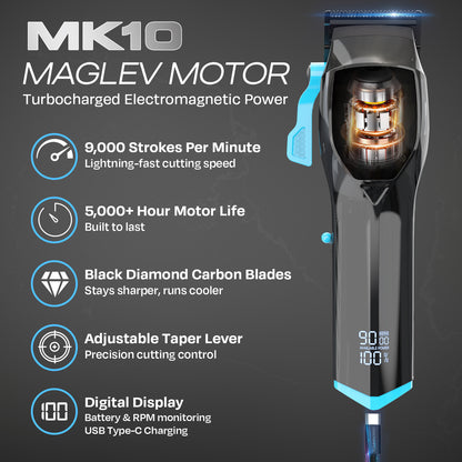 MK10 Pro Series Professional Cordless Hair Clipper Kit