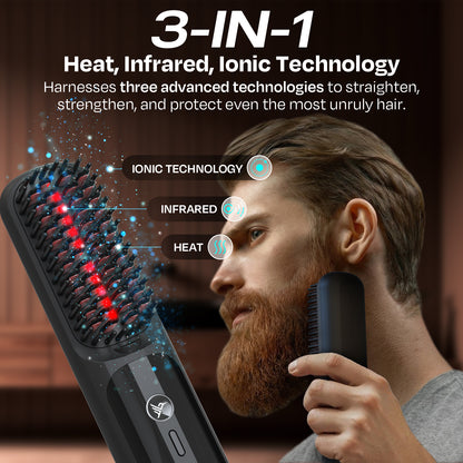 MK18 BeardBoss Cordless Beard Straightener