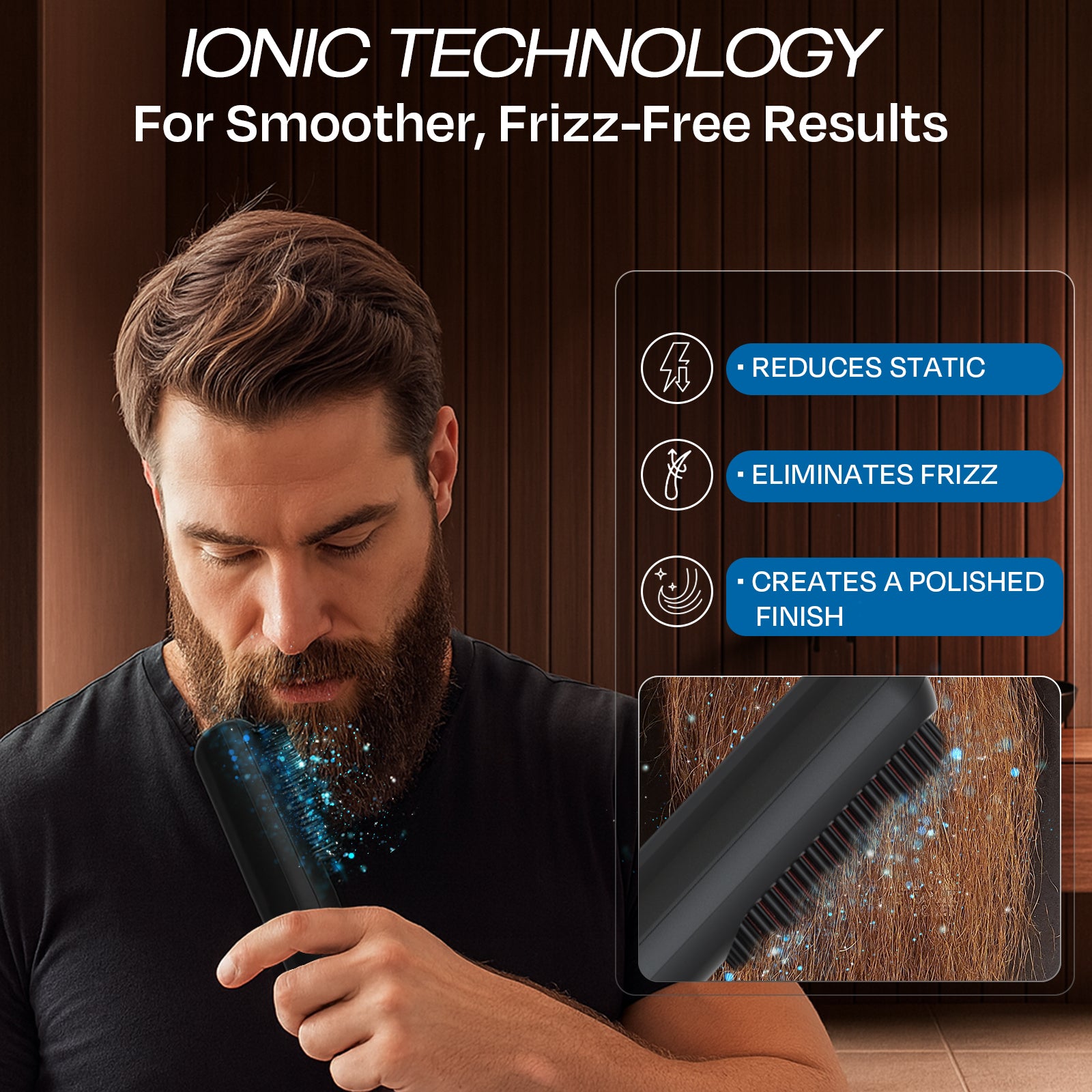 MK18 BeardBoss Cordless Beard Straightener – Hummingbird