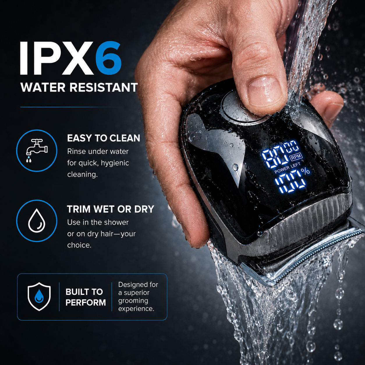 MK19 QuickCut Pro Cordless Self Hair Clipper Kit
