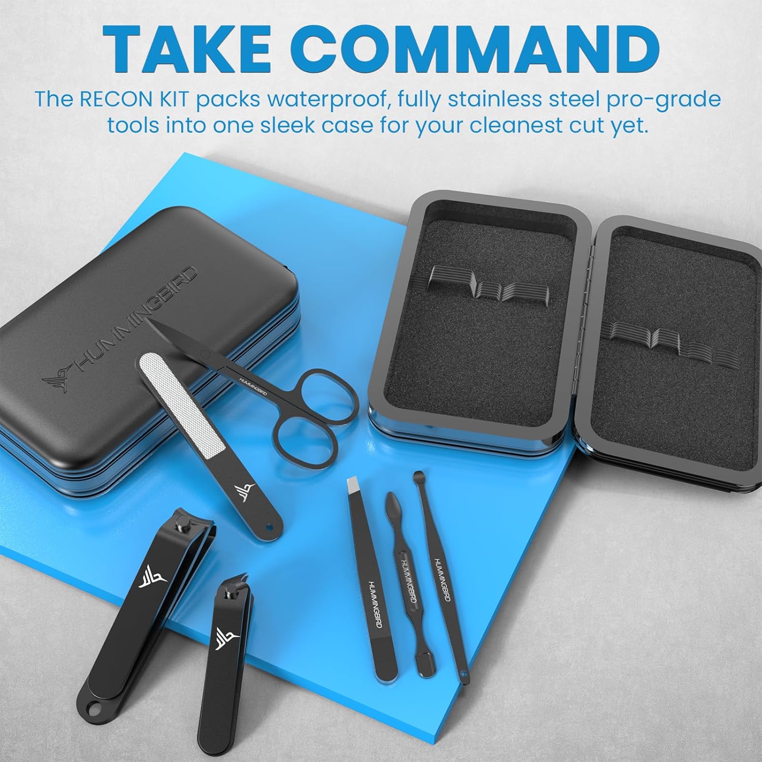 RECON KIT 7-Piece Precision Men's Nail Grooming Kit