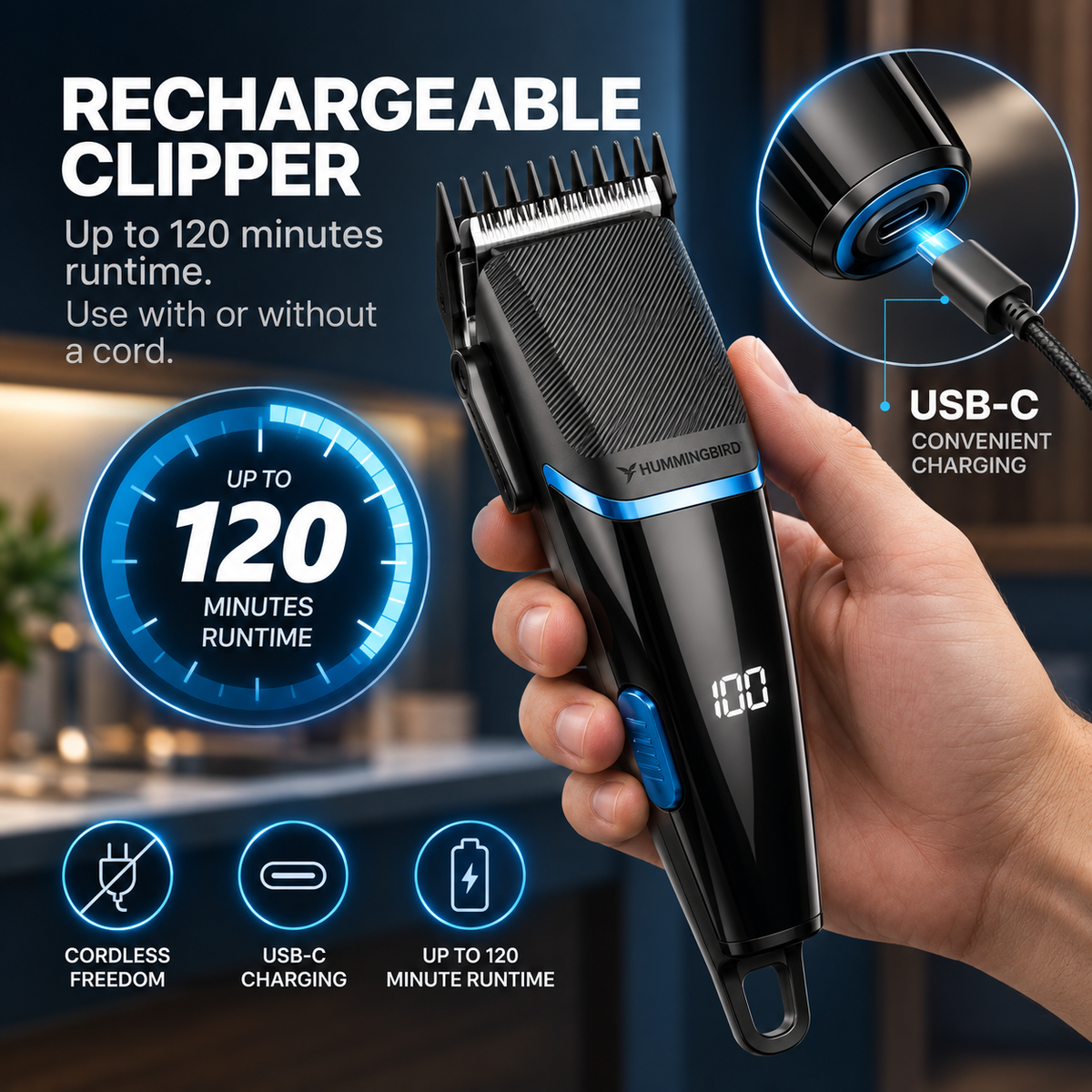 X10 HomePro 24-Piece Cordless Hair Clipper Kit