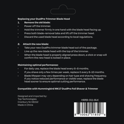 MK17 DualPro QuickSwap™ Trimmer Blade Replacement